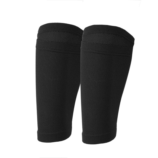 ChiiGe 2Pcs Security Socks, Calf Socks, Kneepad, Knee brace, Knee Pads with Bags, Protect Privacy, Cash, Passports, Keys, Valuables, and Mobile phones (Black）