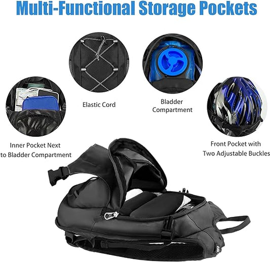 Zavothy Hydration Backpack with 2L Hydration Bladder Water Backpack for Hiking Hydration Pack for Running Cycling Hiking