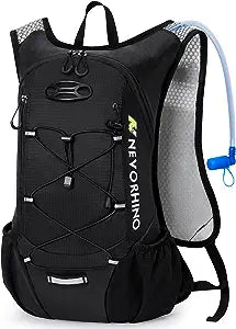 Lightweight Hydration Backpack, Running Backpack with 2L Water Bladder, Hydro Water Daypack for Cycling Hiking Rave for Men Women