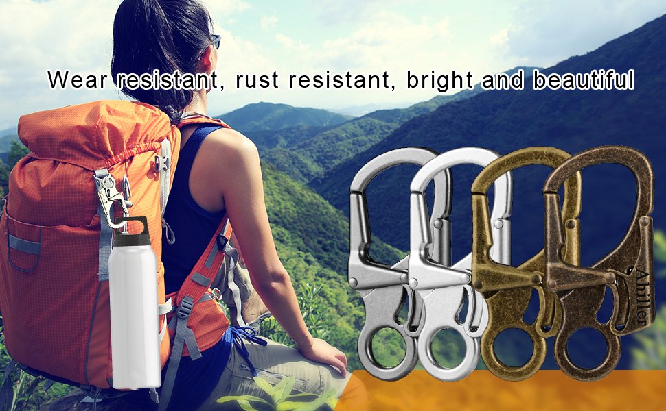 carabiner keychain clip for hiking