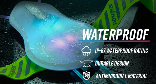 Noxgear | Tracer2 IP-67 Waterproof Rating, Durable Design, Aintimicrobial Material