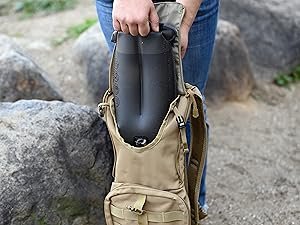 hiking backpack with water